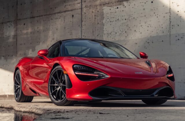 McLaren in the workshop at Rapido Garage, Al Quoz Dubai